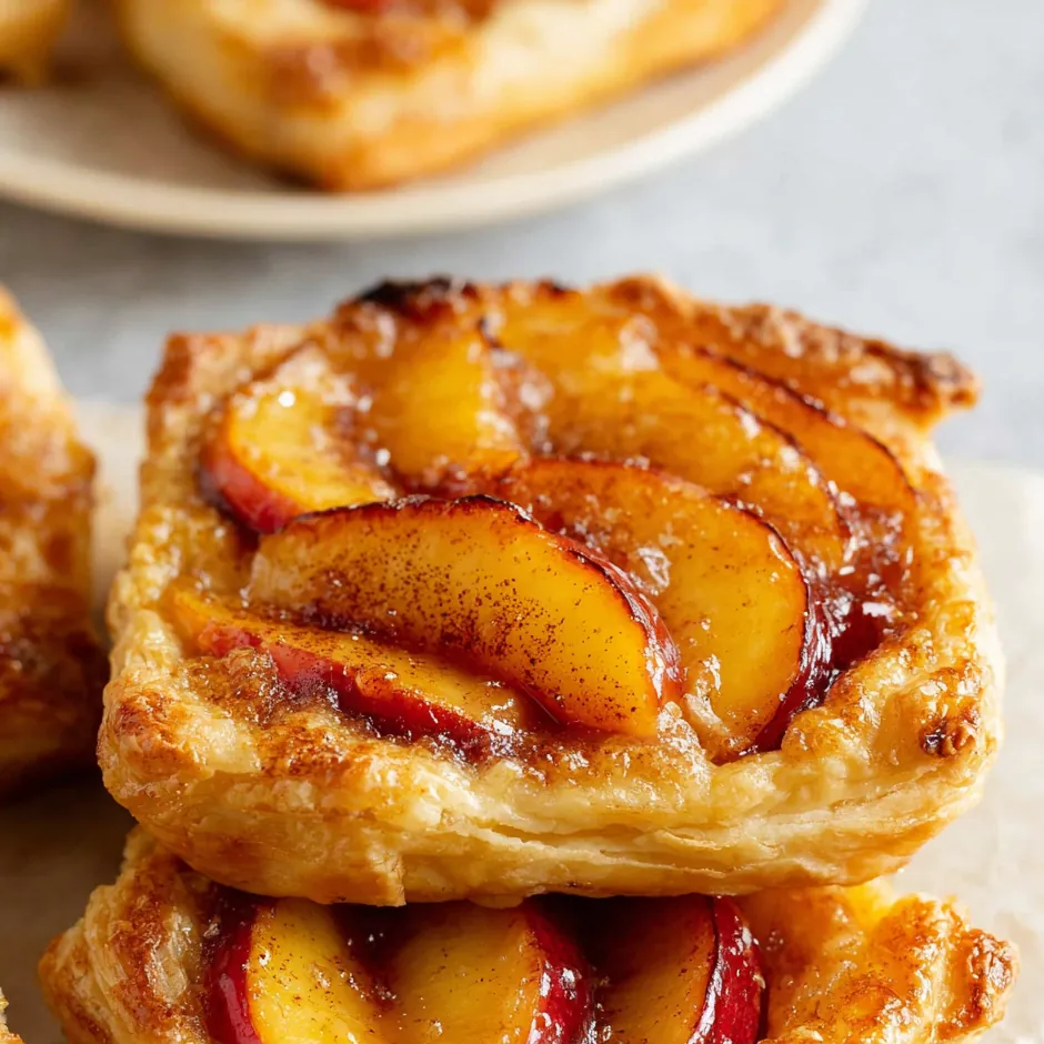 Mini Peach Cream Cheese Tarts