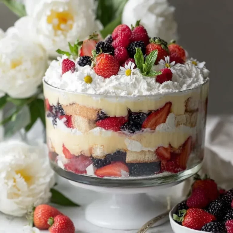 Mixed berry trifle