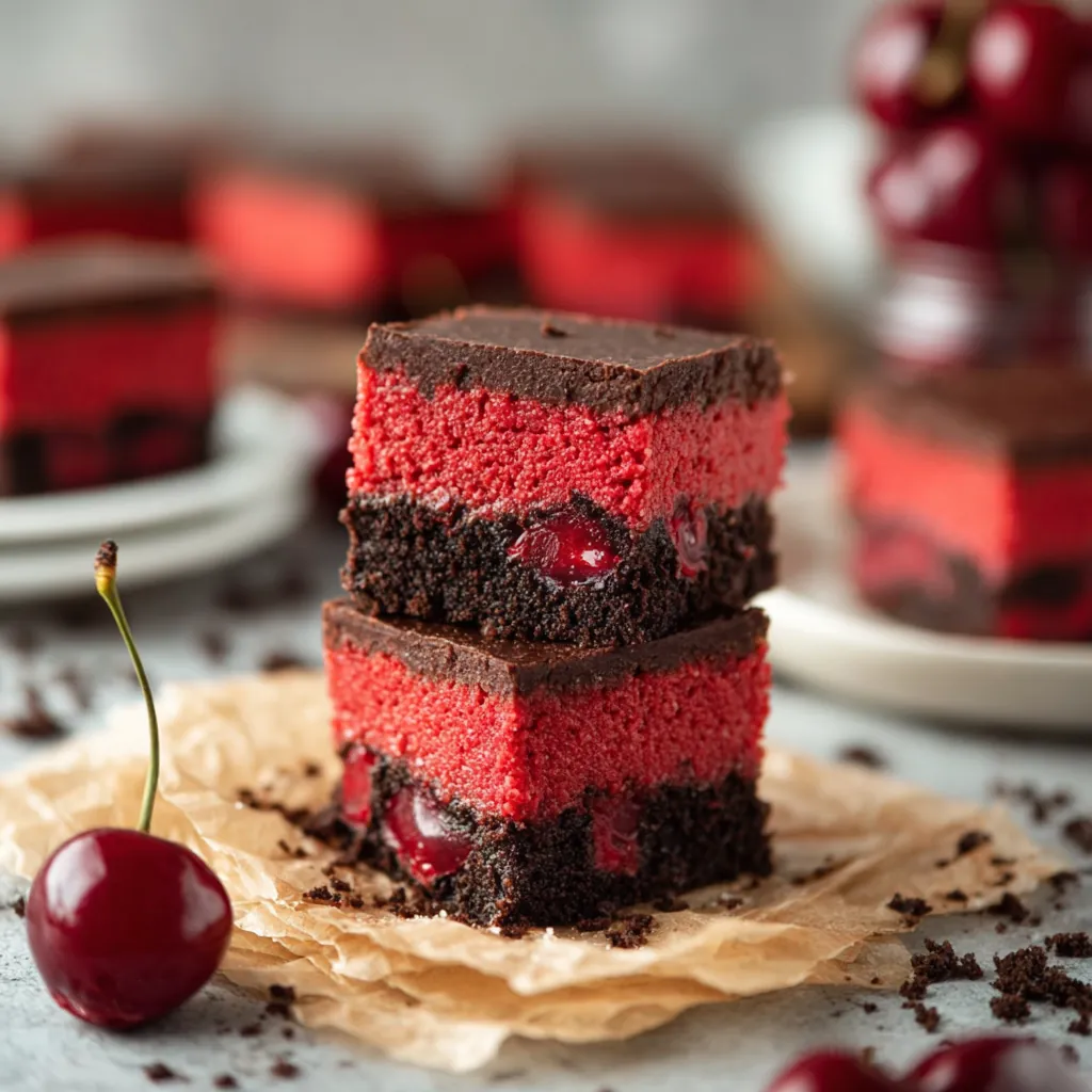 No-Bake Cherry Ripe Slice