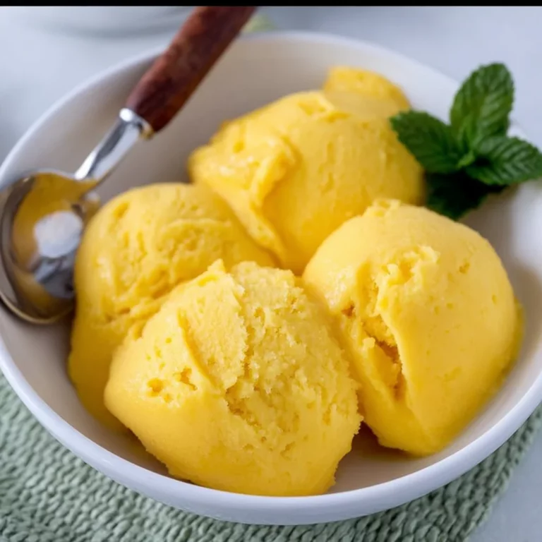No-Churn Mango Sorbet