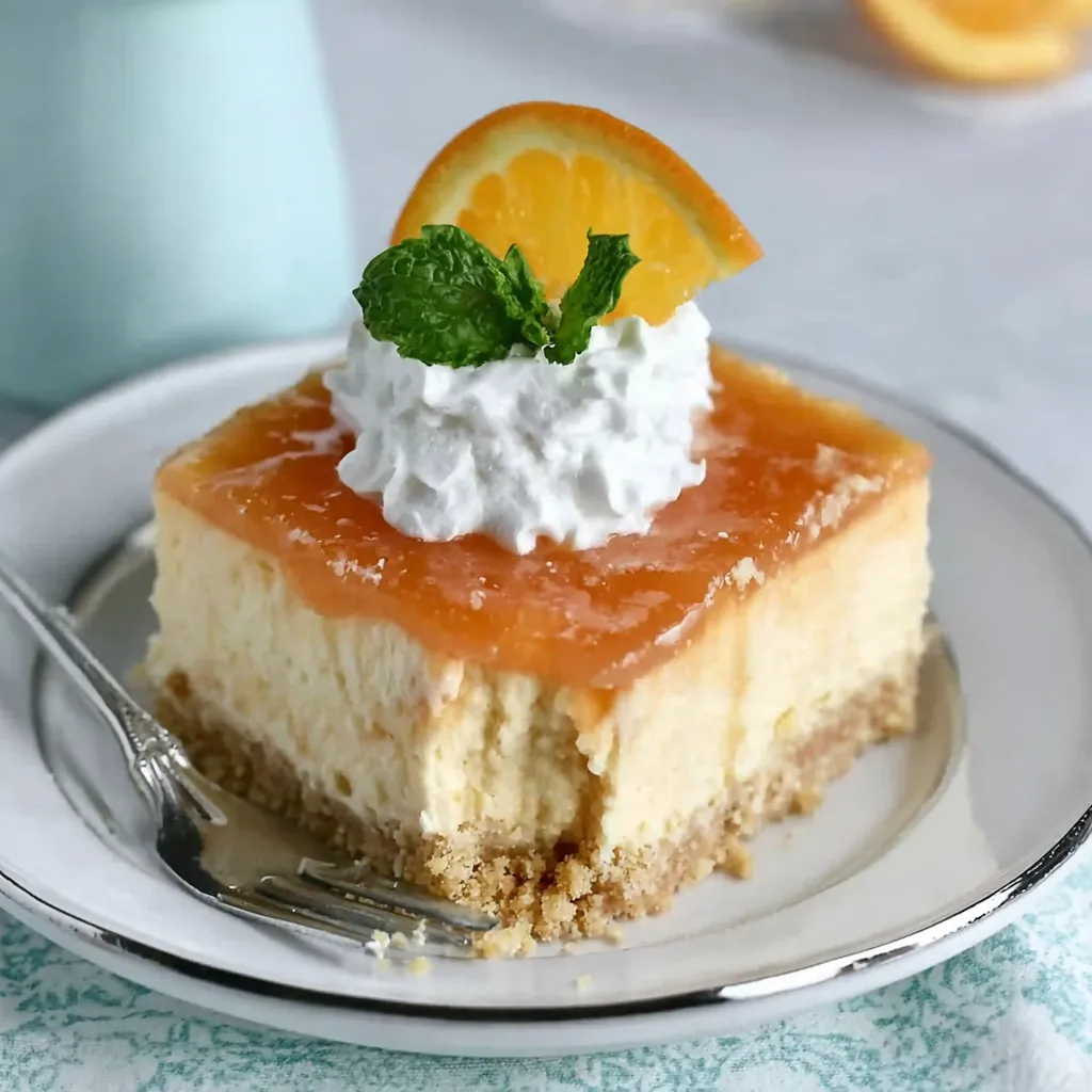 Orange Creamsicle Cheesecake Bars
