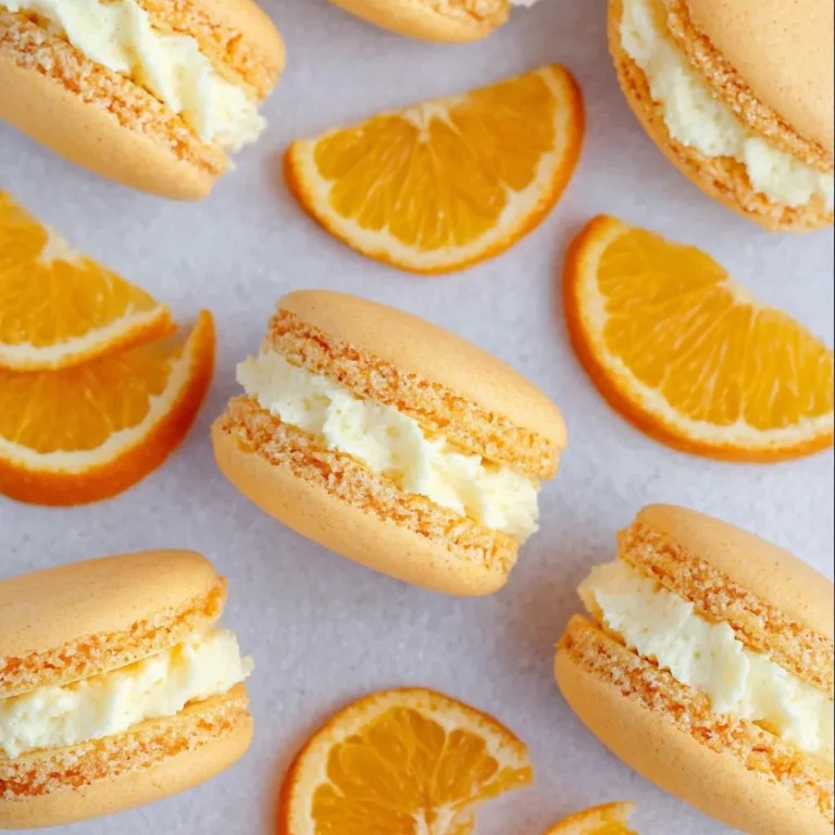 Orange Creamsicle Macarons