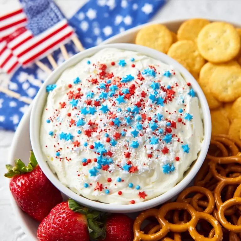 Patriotic Cake Batter Dip
