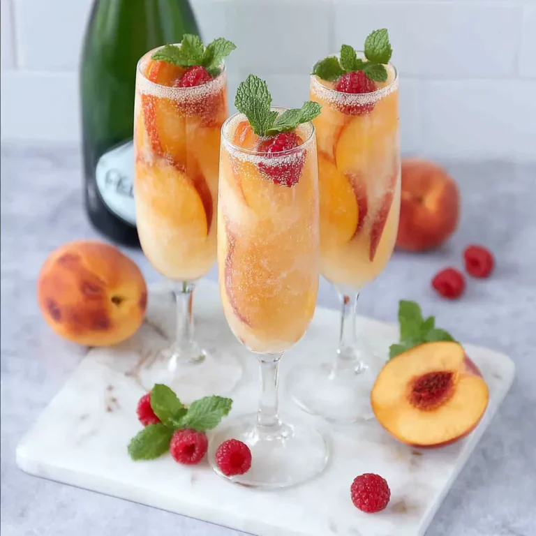 Peach Bellini Mocktail