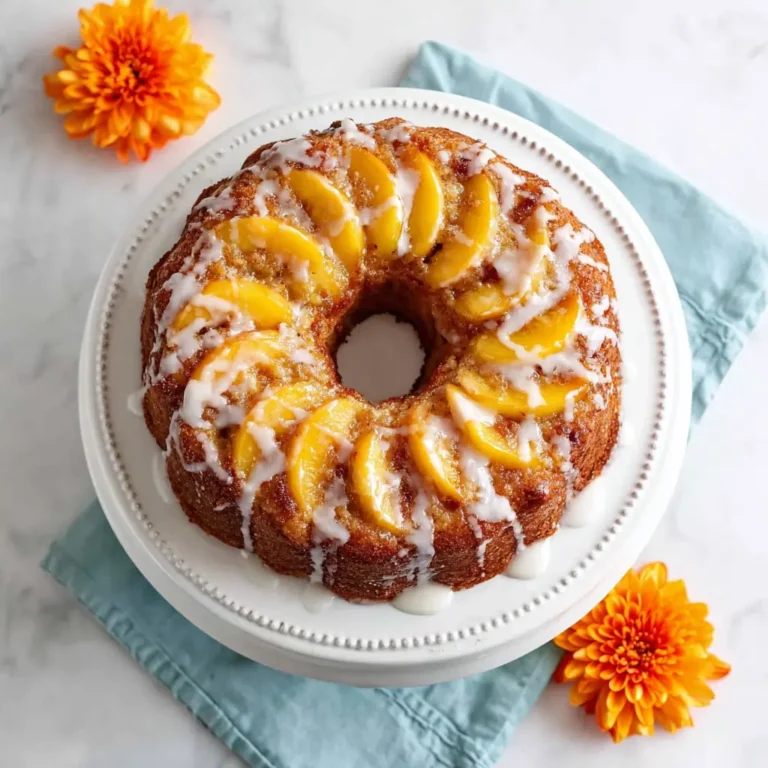 Peach Cobbler Bundt Cake