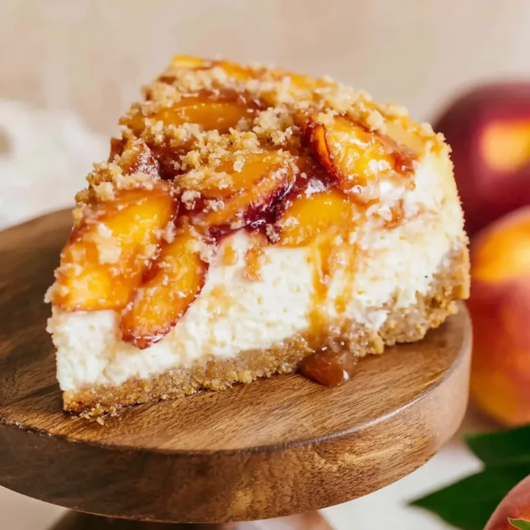 Peach Cobbler Cheesecake