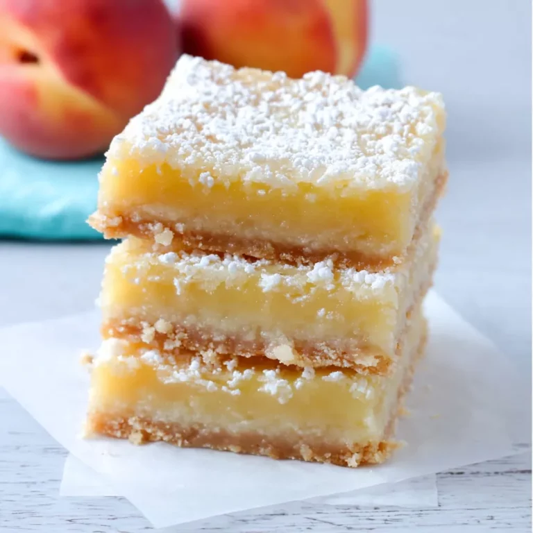 Peach Custard Bars