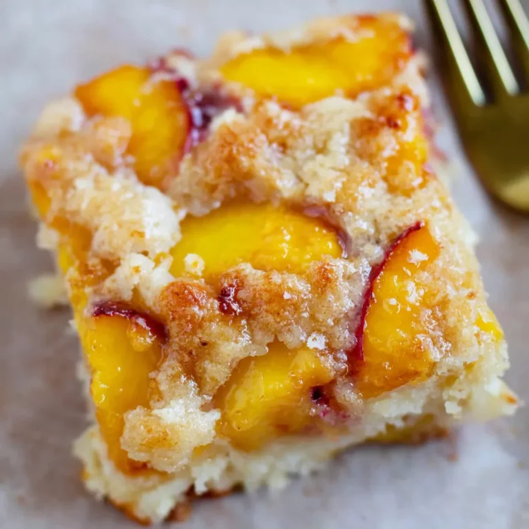 Peach Custard Dessert