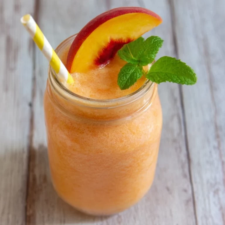Peach Lemonade Slush
