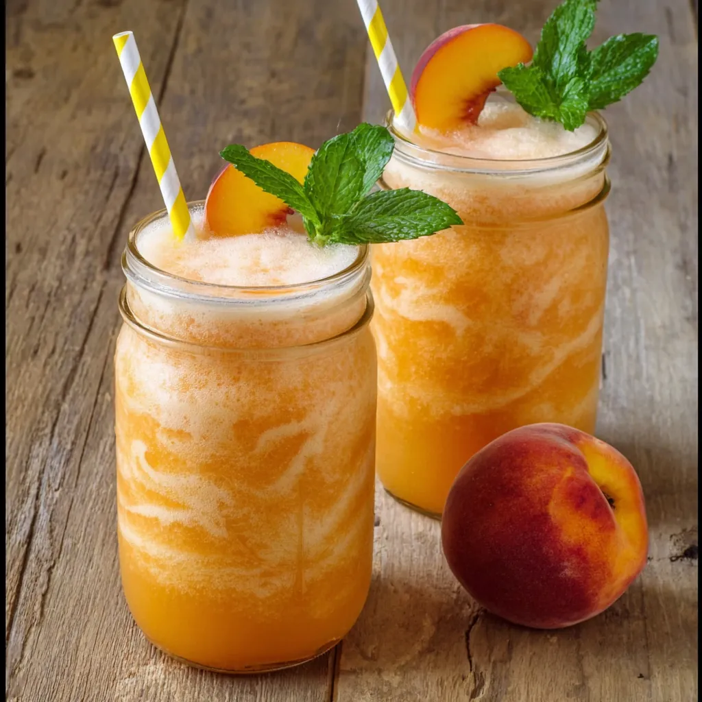 Peach Lemonade Slush