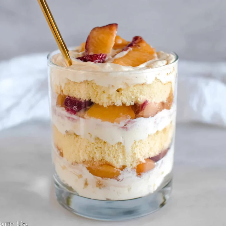 Peach Mousse Trifle