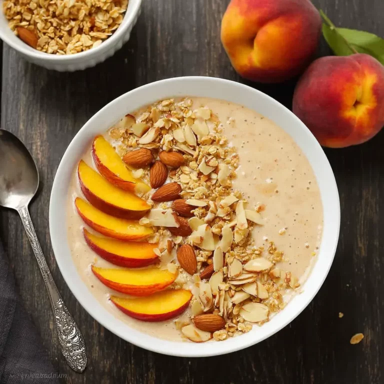 Peach Pie Smoothie Bowl