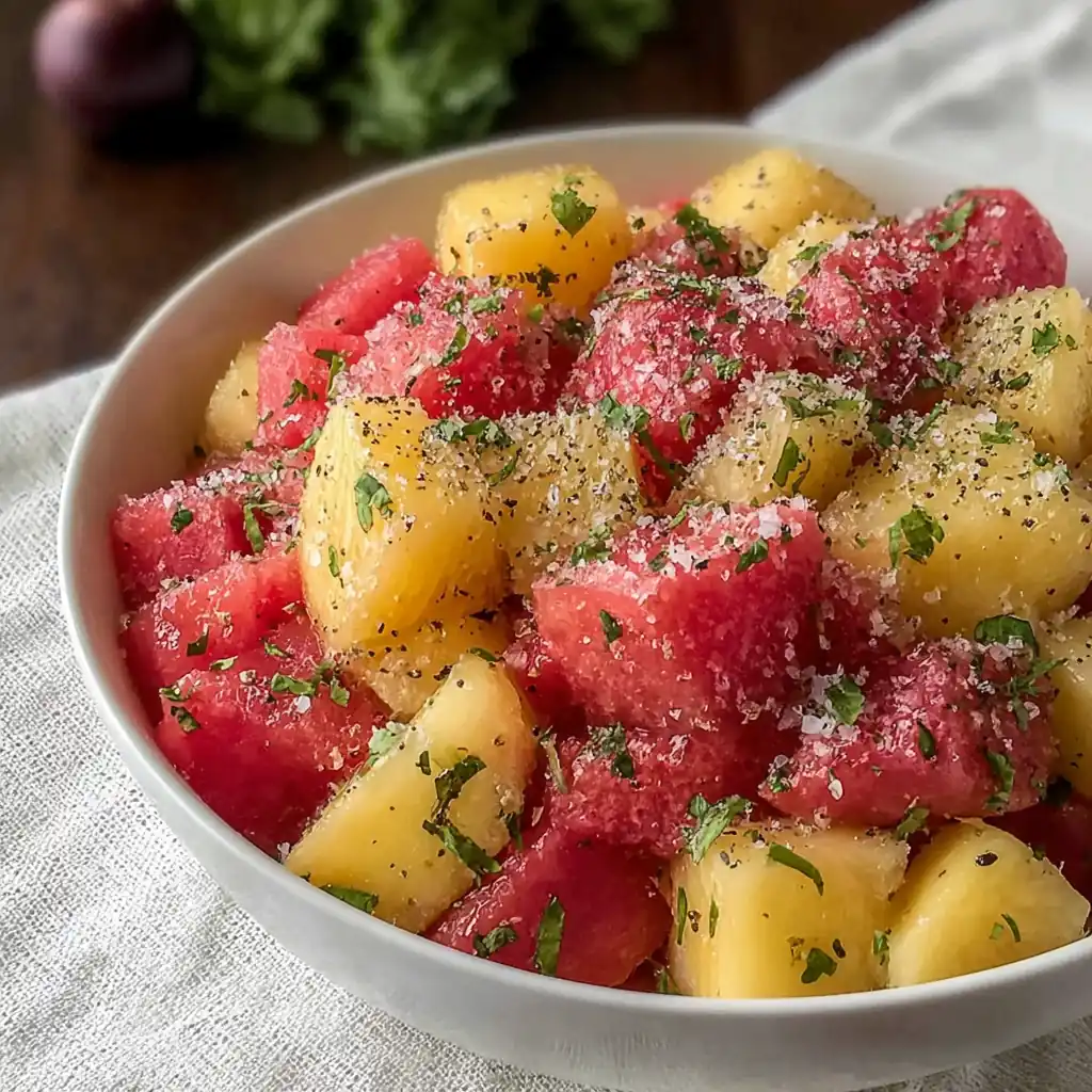 Peach Watermelon Salad