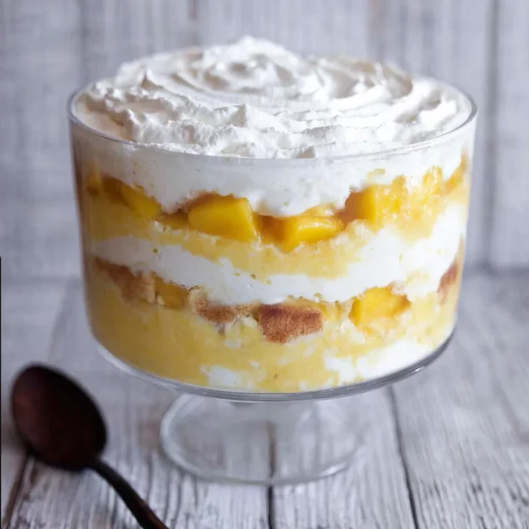 Peaches and Cream Trifle