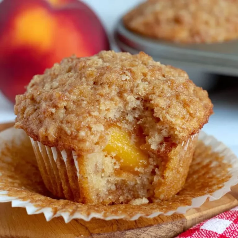 Quick Peach Muffins