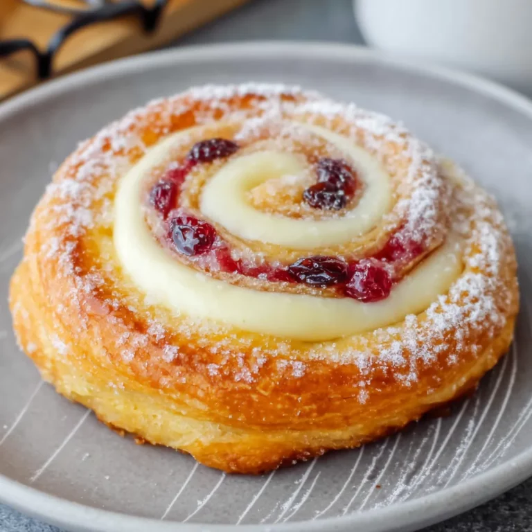 Raspberry Danish Bun