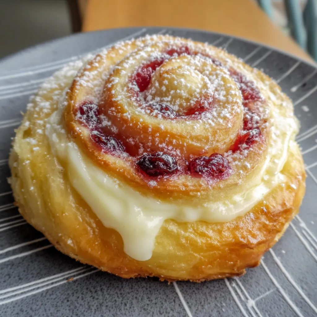 Raspberry Danish Bun