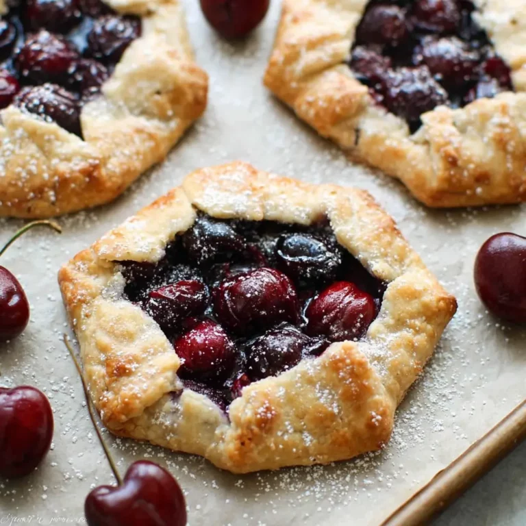 Rustic Cherry Tarts