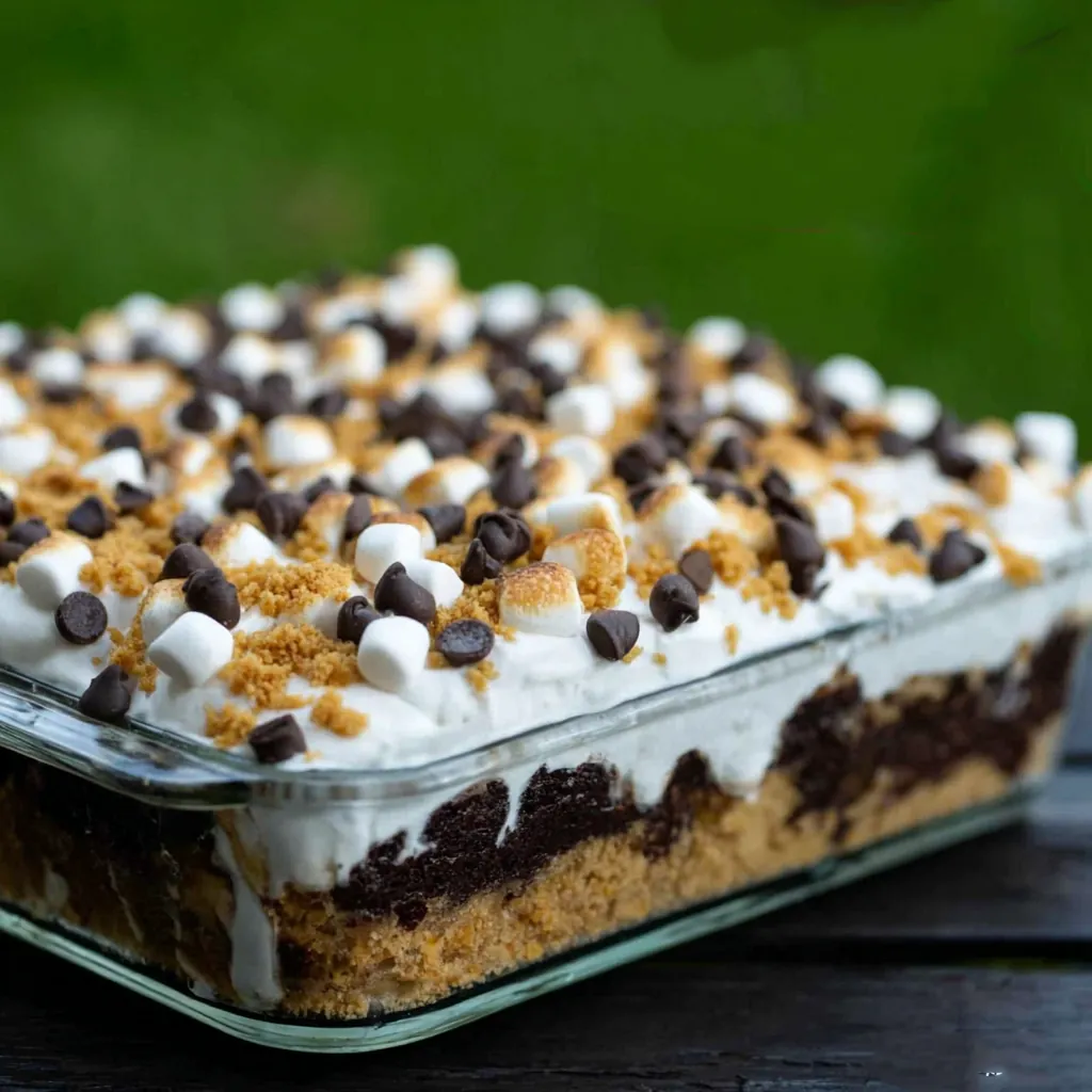 S'mores Poke Cake
