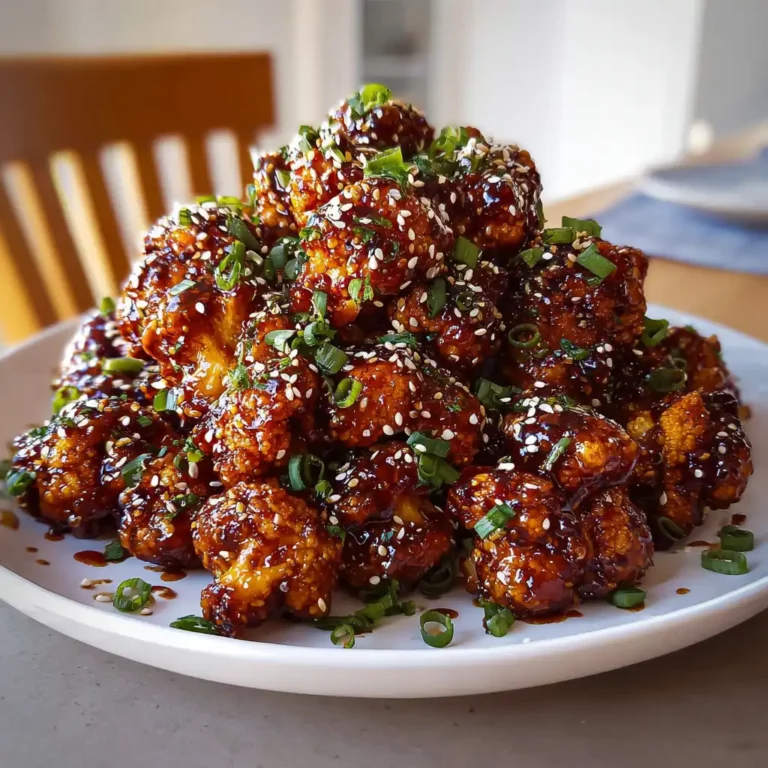 Sticky Honey Garlic Cauliflower
