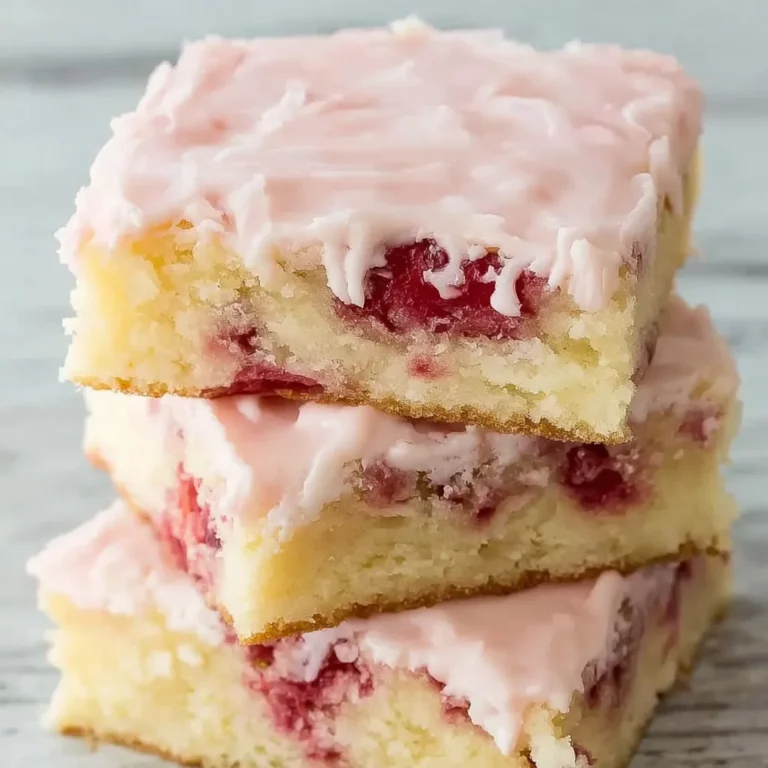 Strawberry Lemon Blondies