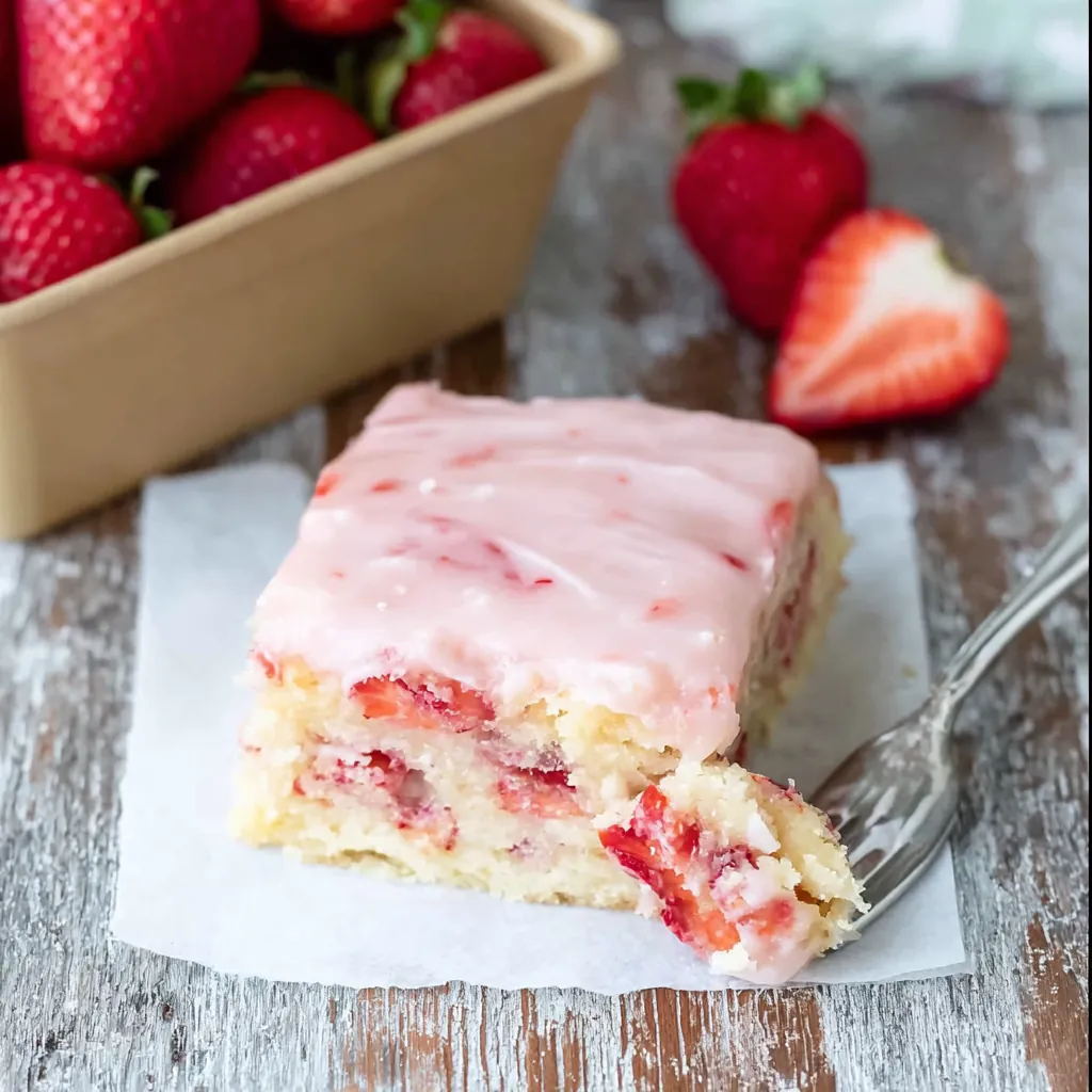 Strawberry Lemon Blondies
