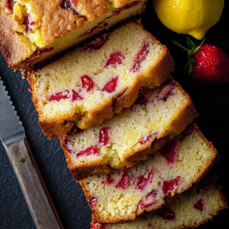 Strawberry Lemonade Quick Bread