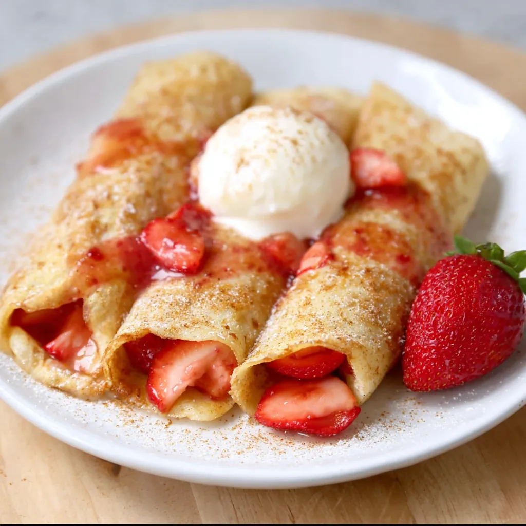 Strawberry Pie Enchiladas