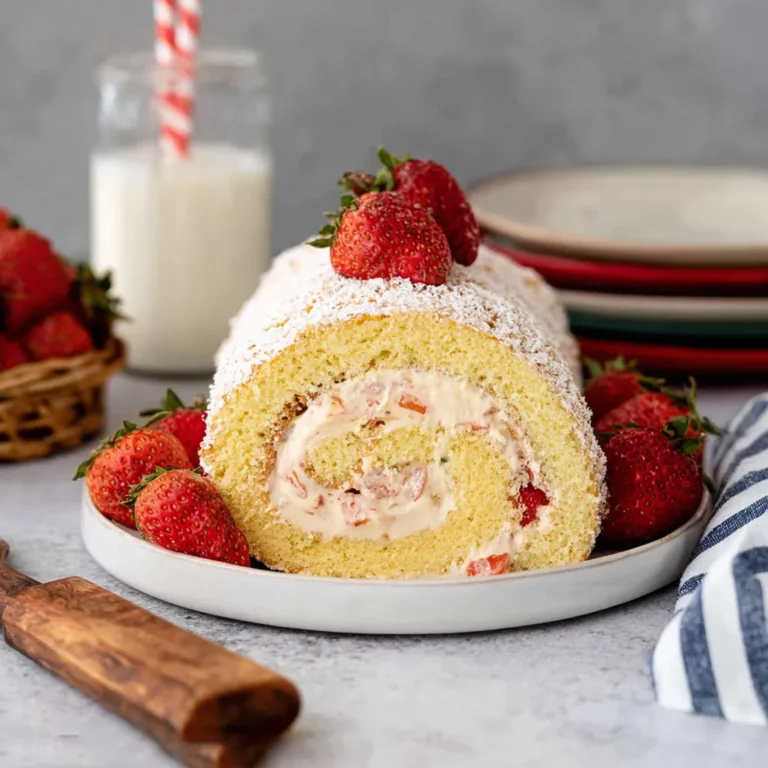 Strawberry Swiss Roll