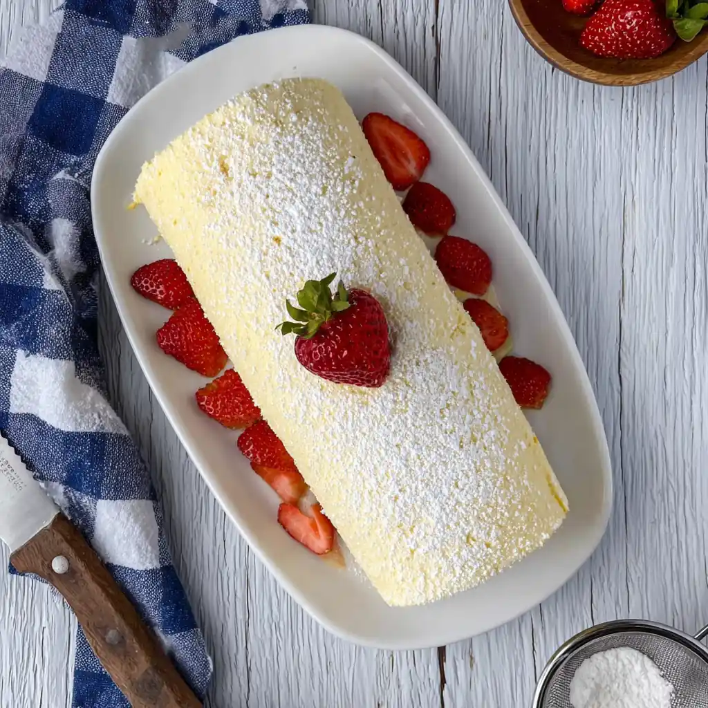 Strawberry Swiss Roll