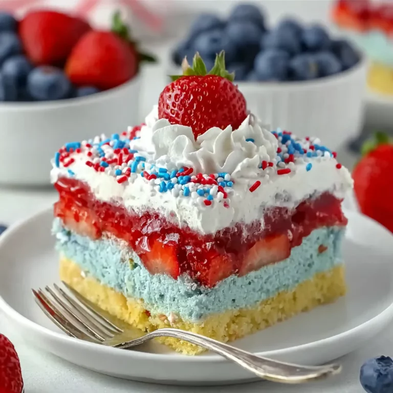 Summer Berry Jello Lasagna