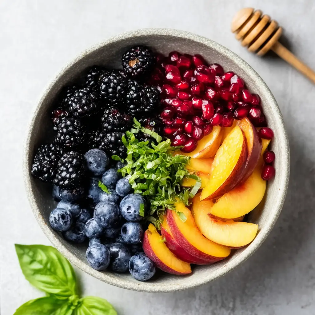Summer Peach Fruit Salad