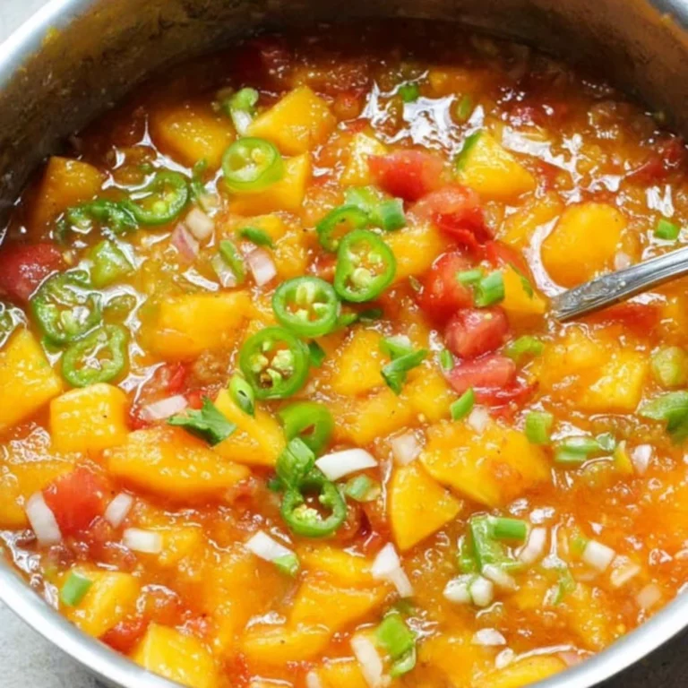 Sweet & Spicy Peach Salsa