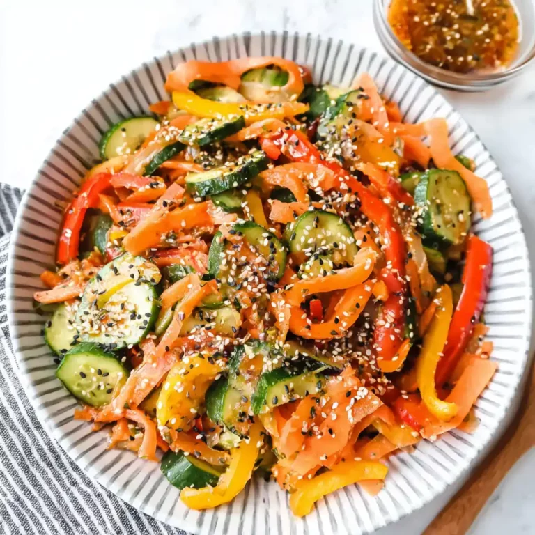 Asian Cucumber Pepper Salad
