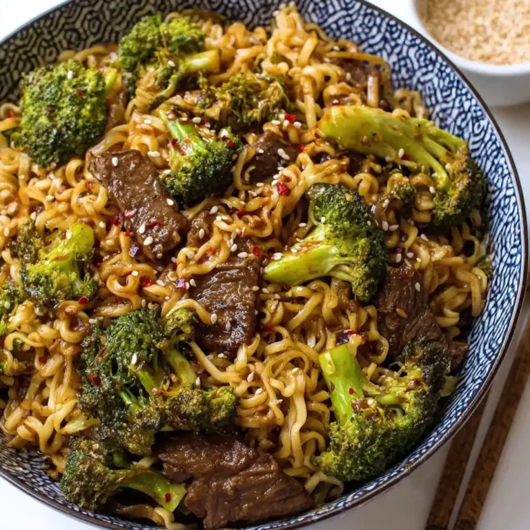 Beef and Broccoli Ramen Stir Fry