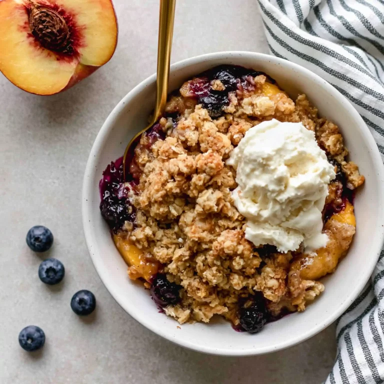 Blueberry Peach Crumble