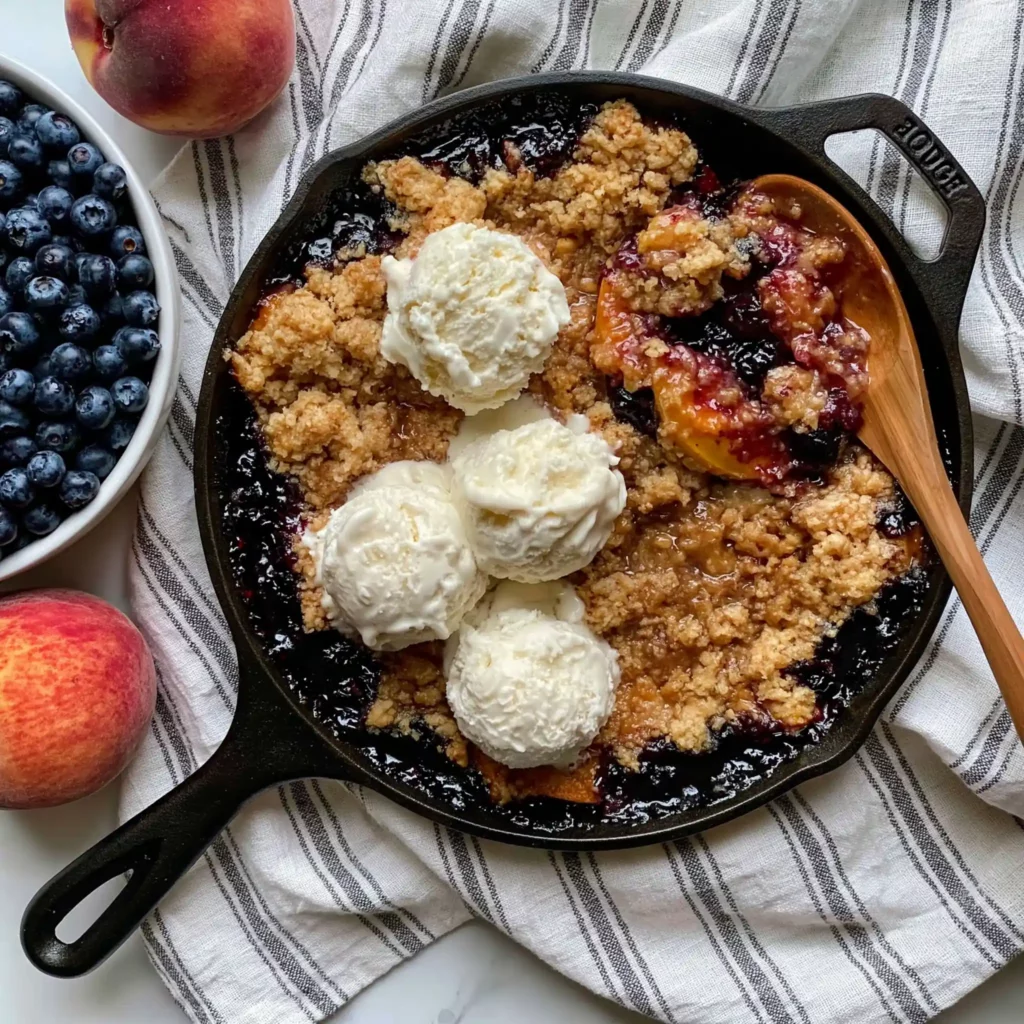 Blueberry Peach Crumble