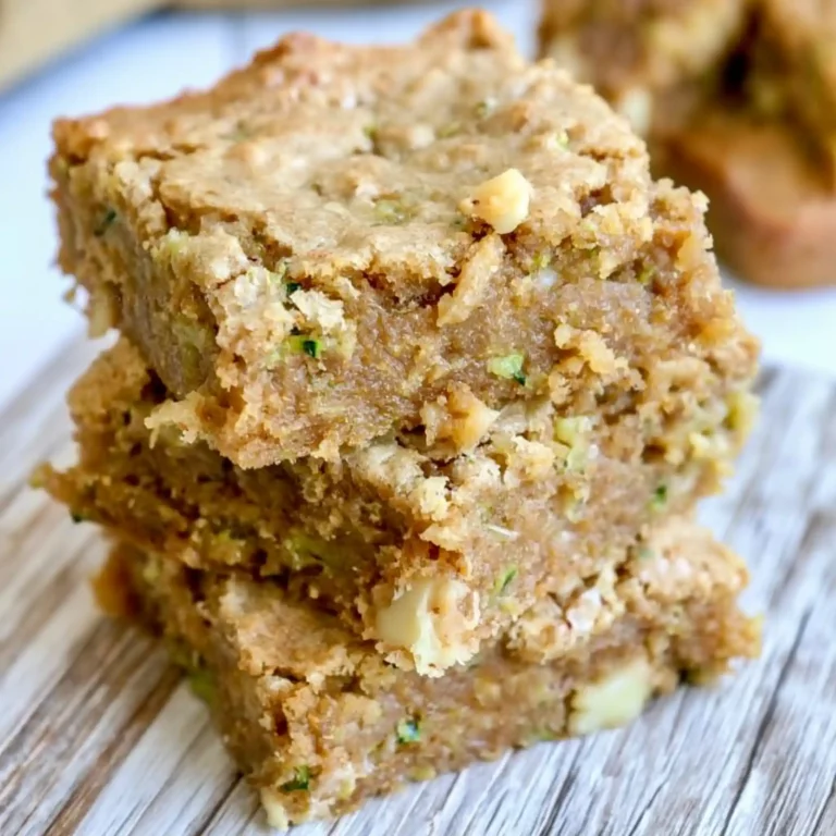 Butterscotch Zucchini Blondies