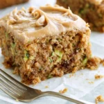 Caramel Frosted Zucchini Pecan Bars