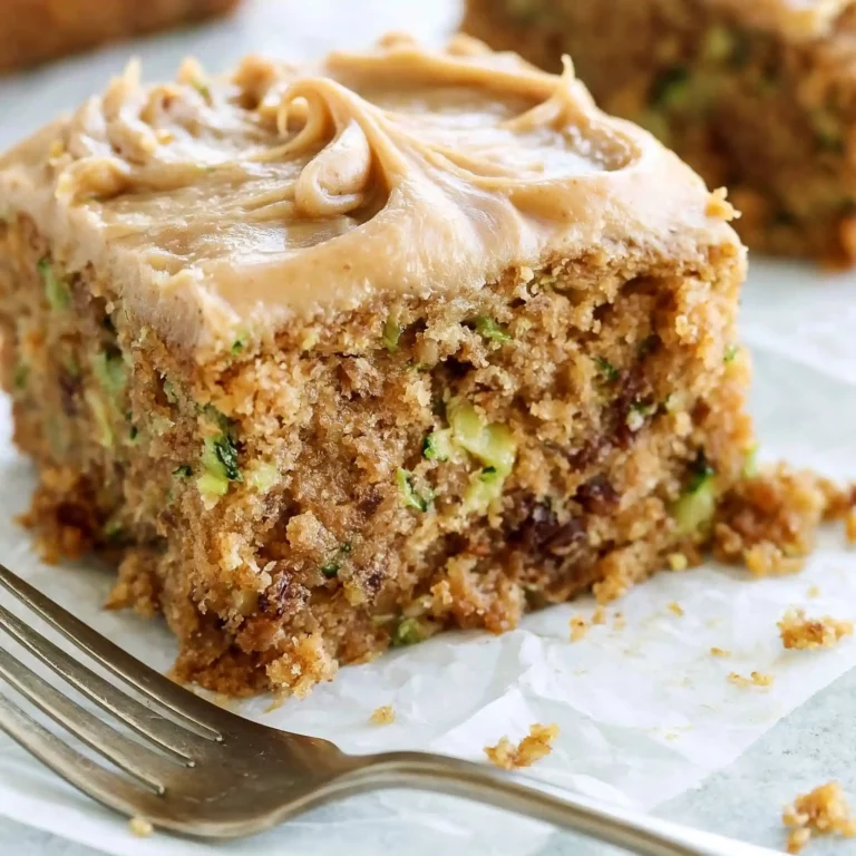 Caramel Frosted Zucchini Pecan Bars