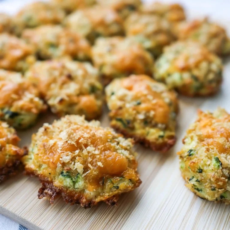 Cheesy Baked Zucchini Tots