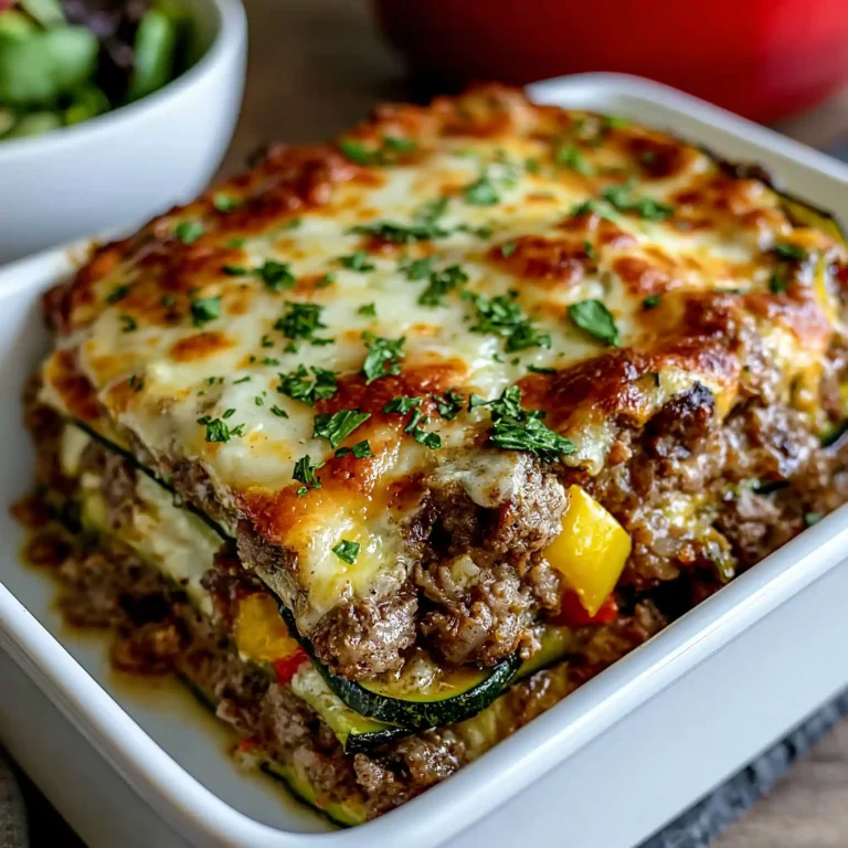 Cheesy Zucchini Pizza Casserole