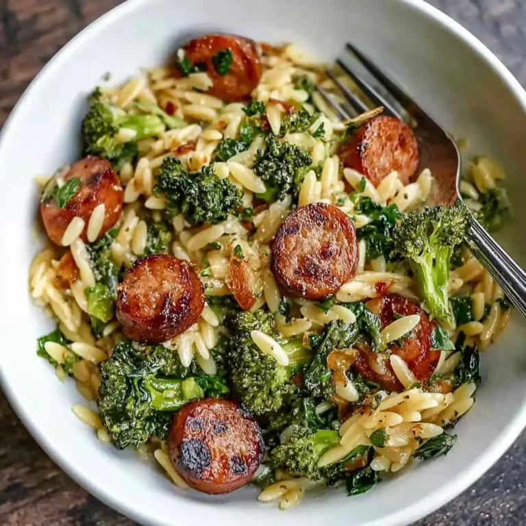 Chicken Sausage Broccoli Orzo