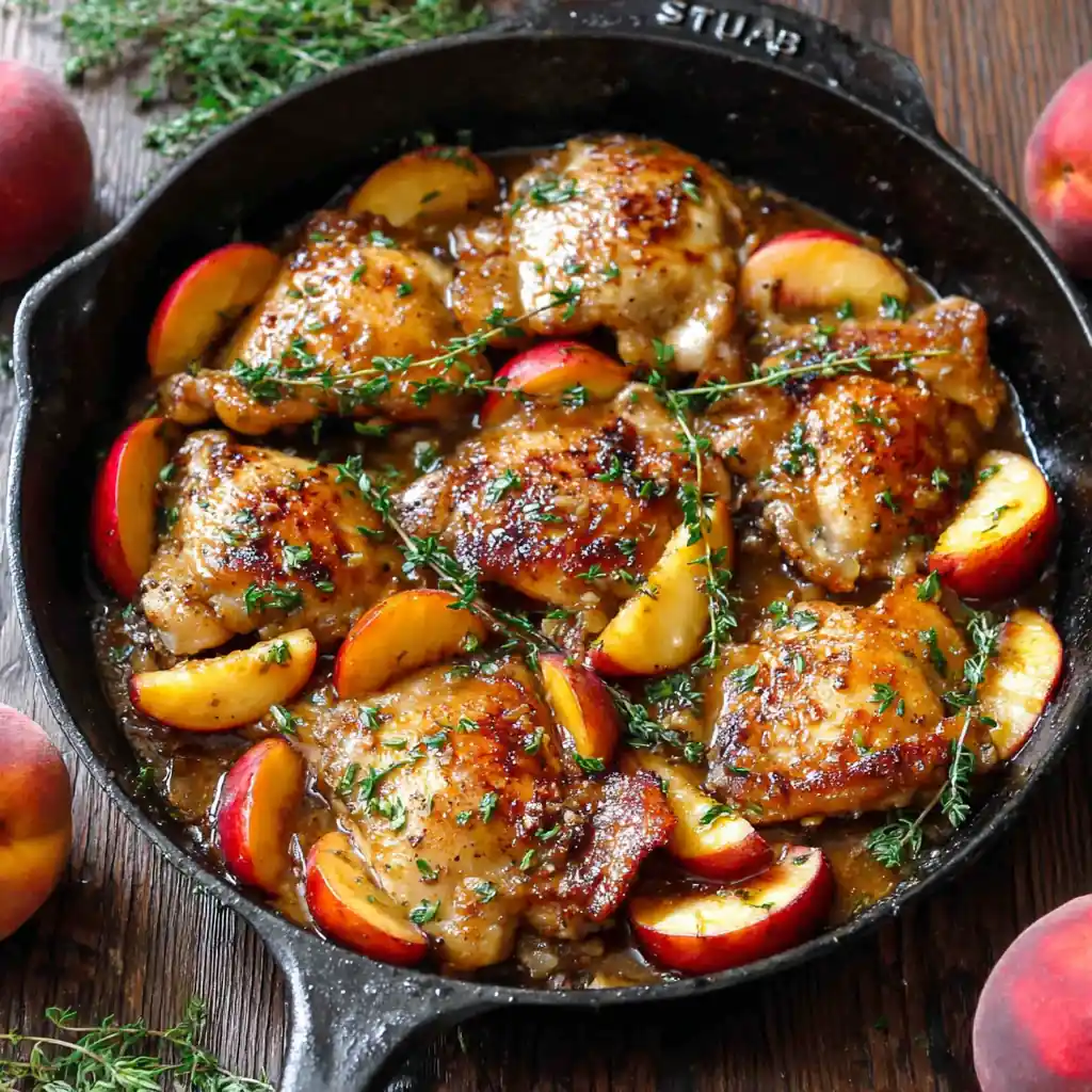 Chicken with Peaches