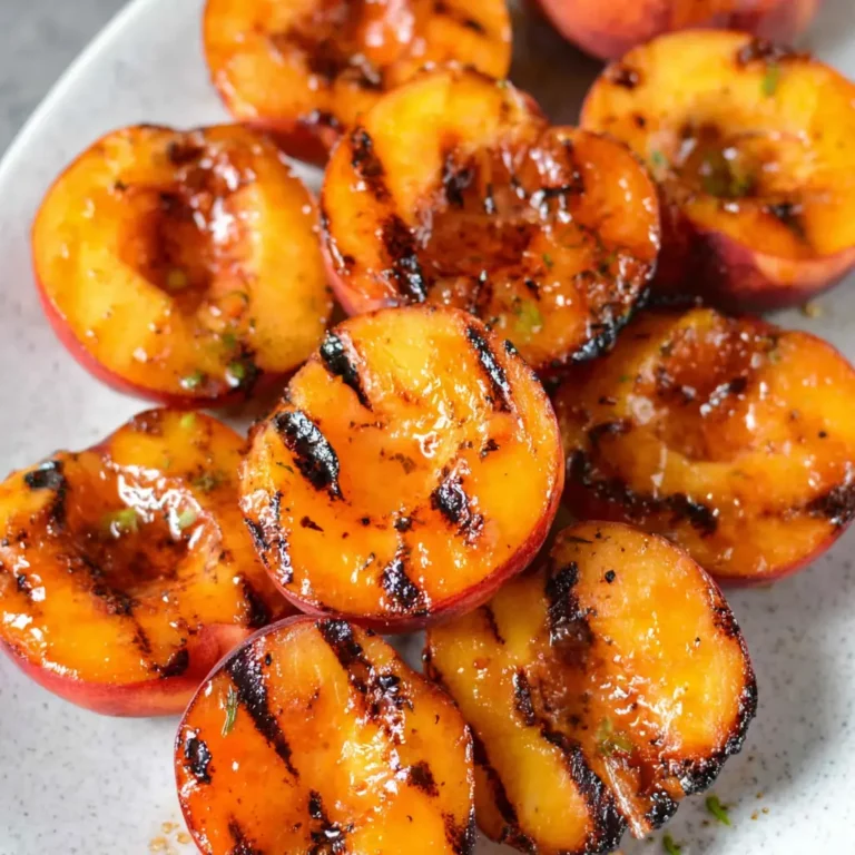 Cinnamon Grilled Peaches