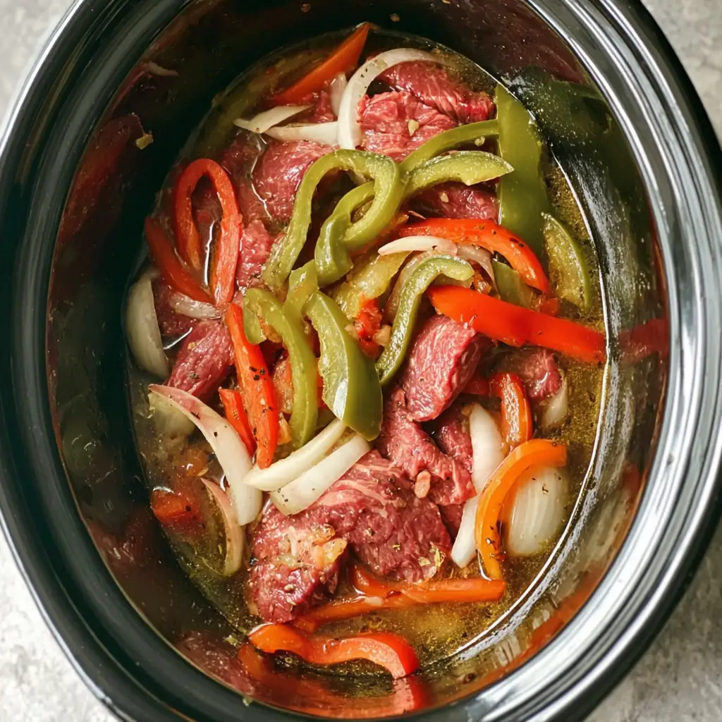 Crock Pot Pepper Steak