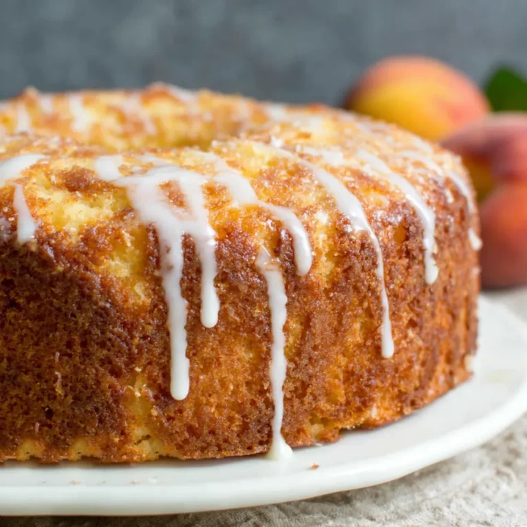 Fresh Peach Pound Cake