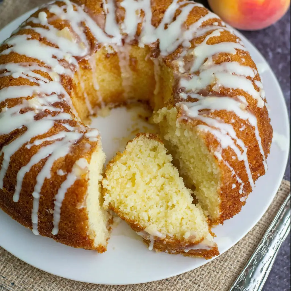 Fresh Peach Pound Cake