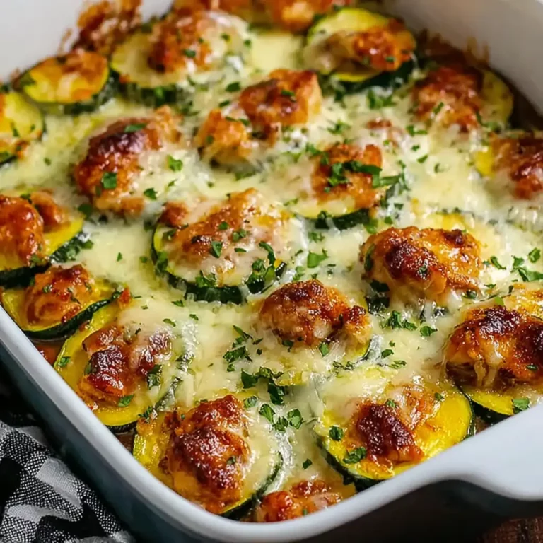 Garlic Chicken Zucchini Bake