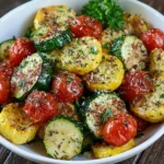 Garlic Parmesan Zucchini Squash Medley